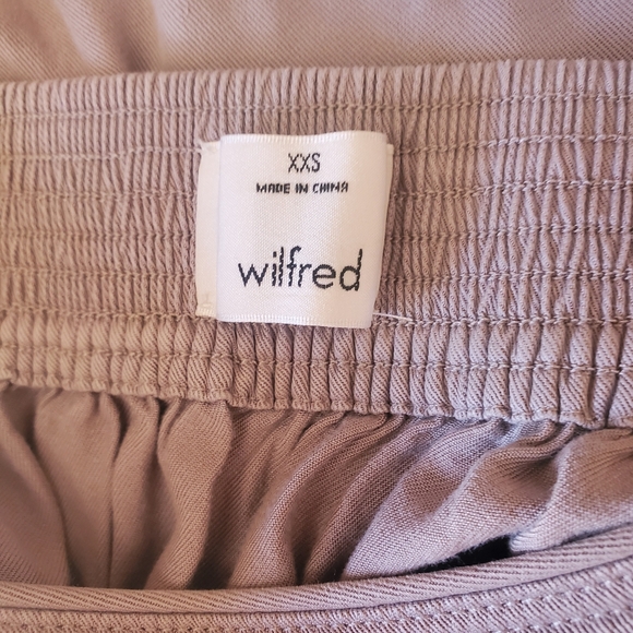 ♤ Aritzia Wilfred Taupe Gabrielle Midi Skirt with Side Slits Size XXS - Picture 8 of 11